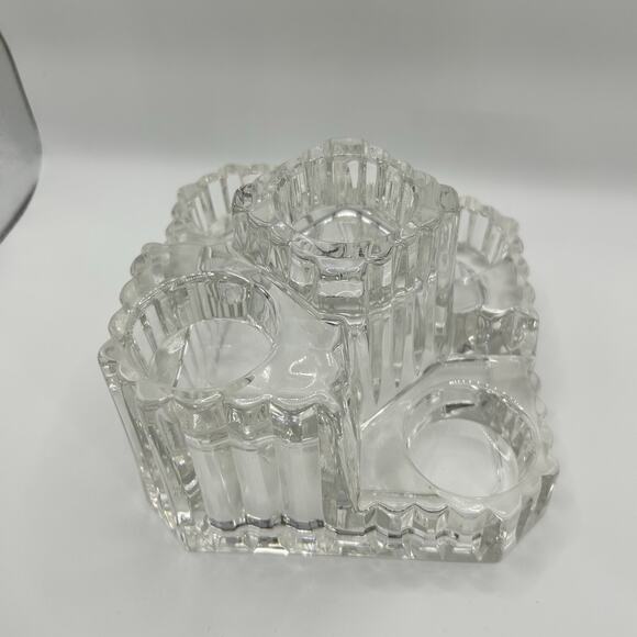 Partylite Crystal Castle Tealight Votive Candle Holder Retired P7170 W/ Box - Picture 3 of 13